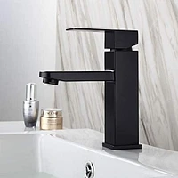 American Imaginations 1 Hole Lead Free Brass Faucet In Black Color AI-34361