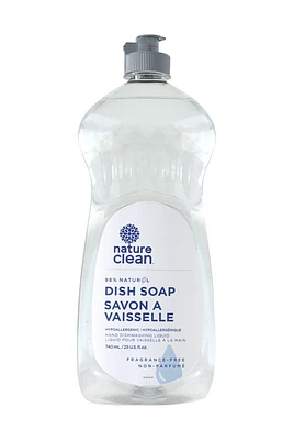 Nature Clean Dishwashing Liquid - Fragrance Free, Fragrance Free 740ml