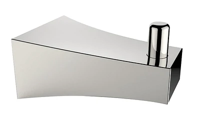 American Imaginations 2.17-in. W Rectangle Stainless Steel Robe Hook In Chrome Color AI-3047