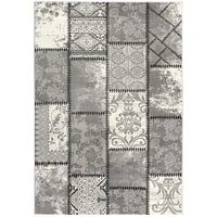 Tapis d'intérieur abstrait moderne avec montage de branches de tapis