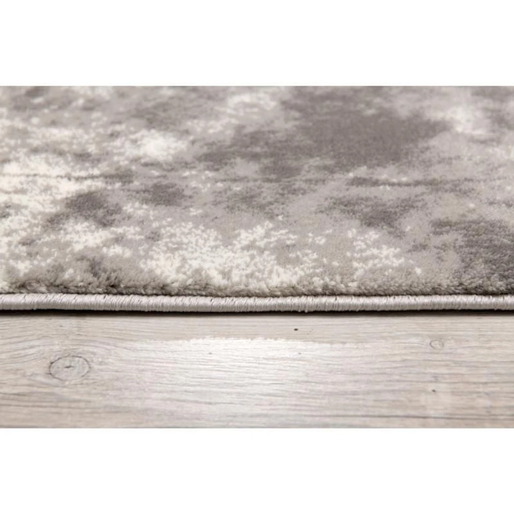 Tapis d'intérieur abstrait moderne avec montage de branches de tapis