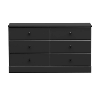 Prepac Astrid Black 6-Drawer Dresser