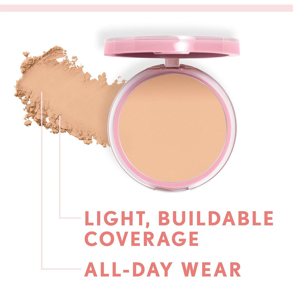 COVERGIRL Clean Fresh Healthy Look Pressed Powder, Formulated without Parabens, Sulfates, Mineral Oil & Talc, Infused with Coconut Milk & Aloe Extracts, 100% Vegan & Cruelty-Free, Talc Free Pressed Powder