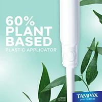 Tampax Pure Cotton Tampons, Contains 100% Organic Cotton Core, Super Absorbency, Unscented, 24CT