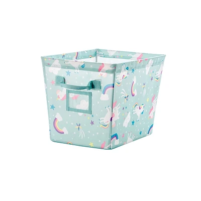 Mainstays Kids Storage Bin - Unicorn Blue