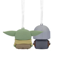 Hallmark Christmas Ornaments (Better Together Star Wars: The Mandalorian and Grogu Magnetic), Set of 2