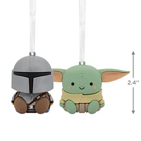 Hallmark Christmas Ornaments (Better Together Star Wars: The Mandalorian and Grogu Magnetic), Set of 2