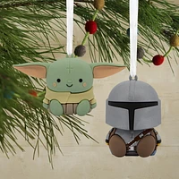 Hallmark Christmas Ornaments (Better Together Star Wars: The Mandalorian and Grogu Magnetic), Set of 2