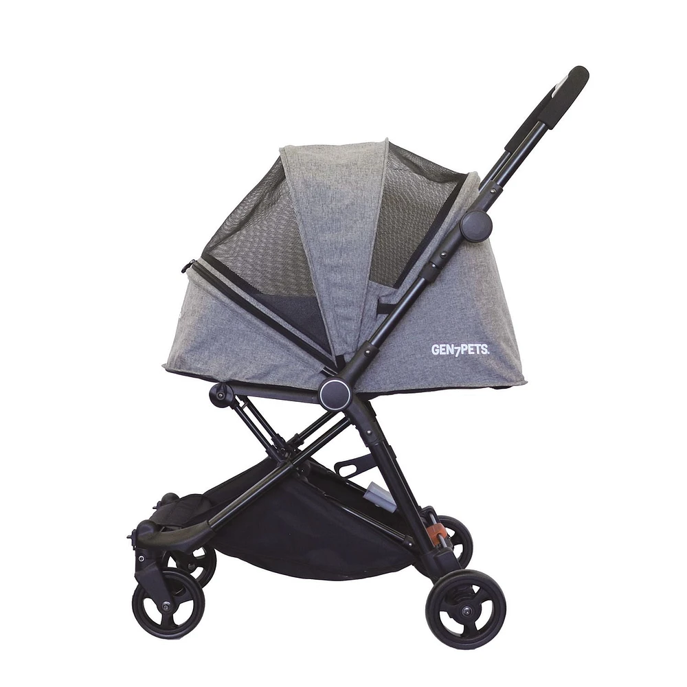 Gen7Pets Genius City Pet Stroller, Dog Stroller - Cat Stroller, Heather Black