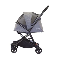 Gen7Pets Genius City Pet Stroller, Dog Stroller - Cat Stroller, Heather Black