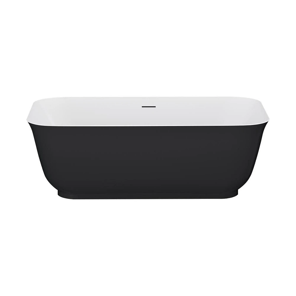 A&E Bath and Shower MINA-59-BLK FREESTANDING BATHTUB