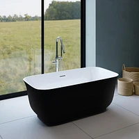 A&E Bath and Shower MINA-59-BLK FREESTANDING BATHTUB