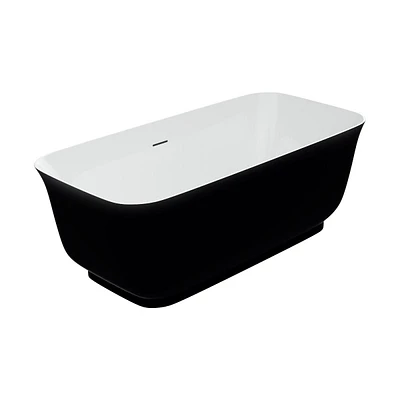 A&E Bath and Shower MINA-BLK FREESTANDING BATHTUB