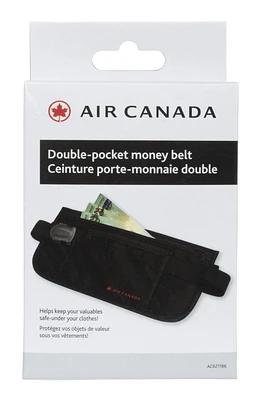 Air Canada Double Pocket Money Belt, Max 45" (114cm)