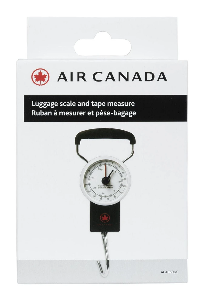 Air Canada 83 Lbs (37.6 Kg) Luggage Scale And Tape Measure, Tape Measure