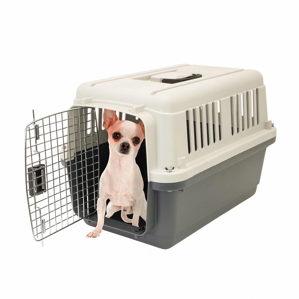 SportPet 19 pouces Transporteur pour chien en plastique durable CHENIL EN PLASTIQUE DE 19 PO