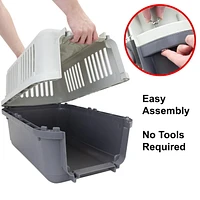 SportPet 19 pouces Transporteur pour chien en plastique durable CHENIL EN PLASTIQUE DE 19 PO