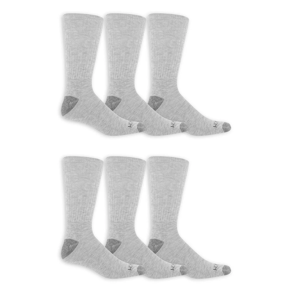 Fruit of the Loom Men's Dual Defense Crew Socks 6 Pair