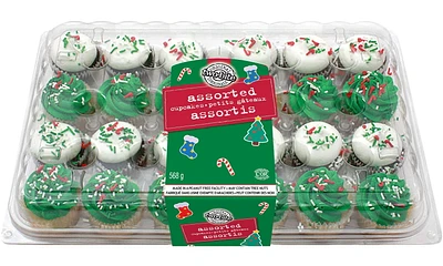 two-bite® Christmas Assorted Cupcakes – 24pk, Quantity – 568 grams