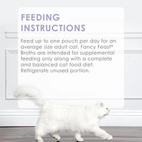 Fancy Feast Creamy Broths with Salmon & Whitefish, Wet Cat Food Complement 40g, 40g