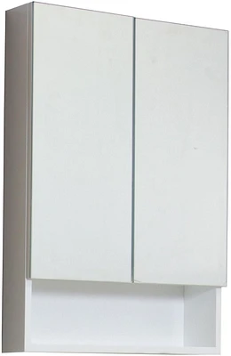 American Imaginations 23.5-in. W 31-in. H Modern Plywood-Veneer Medicine Cabinet In White AI-31755