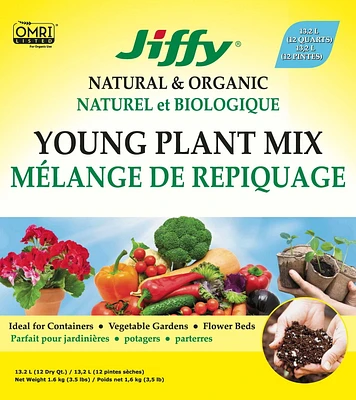 Jiffy Natural & Organic Young Plant Mix, Jiffy Young Plant Mix