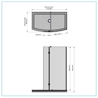 A&E Bath and Shower HALIM-60-BLK SHOWER