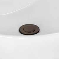 American Imaginations 21.875-in. W CUPC Rectangle Bathroom Undermount Sink Set In White - Oil Rubbed Bronze Hardware - Overflow Drain Incl. AI-31817