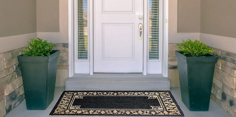 Fancy Black Doormat