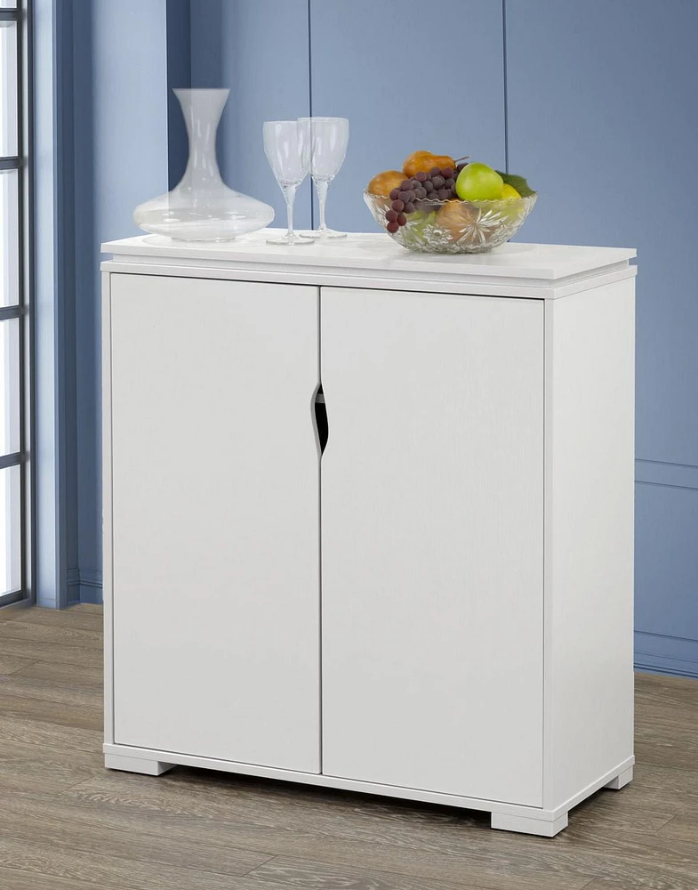 Savanah Multi-Tier Cabinet, White