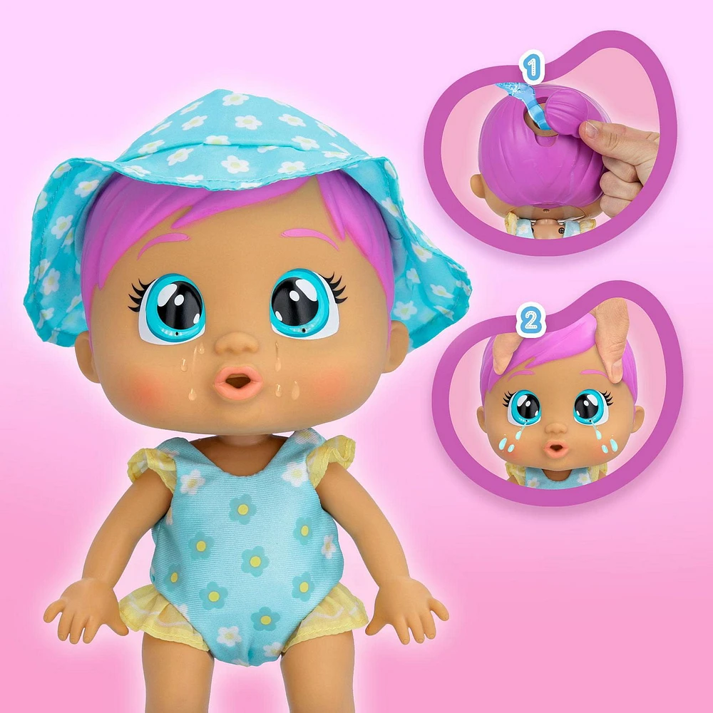 Cry Babies - Fun 'N Sun Mila 10 inch baby doll with Daisy Themed Swimsuit plus 6 accessories