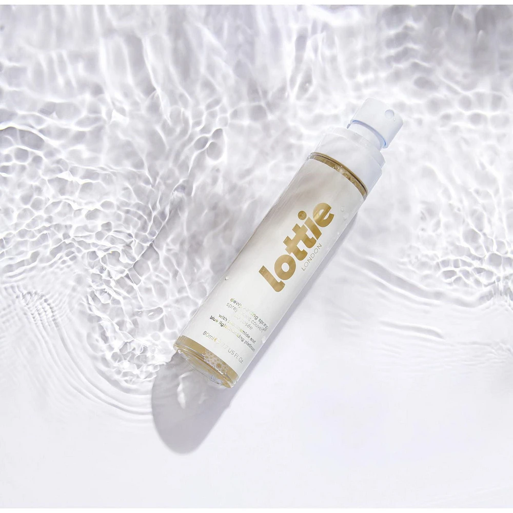 Lottie London - Spray Fixateur Rosé avec Niacinamide et Platine Bloquant la Lumière Bleue (80 Ml) Spray Fixateur Lumineux