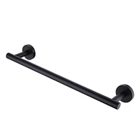 Avanities -in. W Round Stainless Steel Towel Bar In Black Color AI