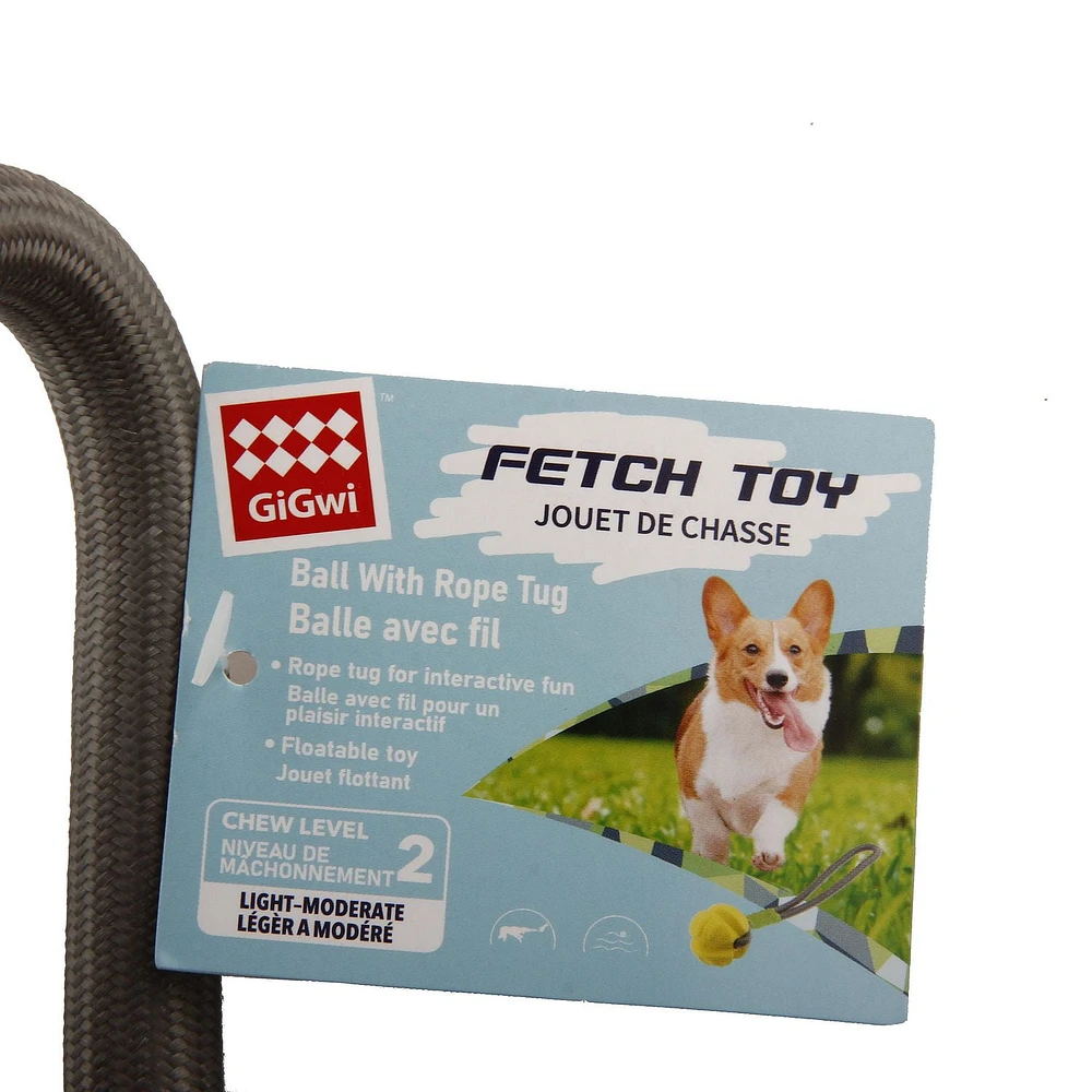 Jouet interactif pour chien Tug Of War - Balle avec corde