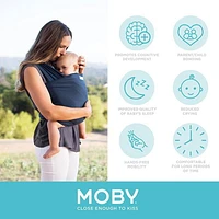 MOBY Wrap Baby Carrier - Classic Wrap for Newborns & Infants - One size