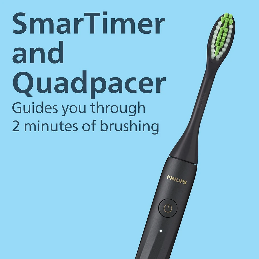 Brosse à dents rechargeable Philips One by Sonicare, noir, HY1200/26 Brosse à dents rechargeable One by Sonicare, noir