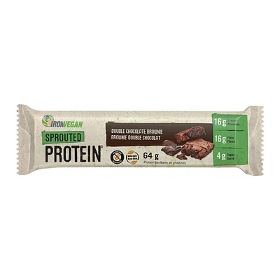 Iron Vegan Sprouted Protein Bars - Double Chocolate Brownie Flavour