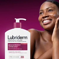 Lotion Lubriderm Advanced Moisture Therapy - Vitamine E, provitamine B5, procéramides, peau sèche, sans parfum 946 ml