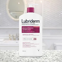 Lotion Lubriderm Advanced Moisture Therapy - Vitamine E, provitamine B5, procéramides, peau sèche, sans parfum 946 ml