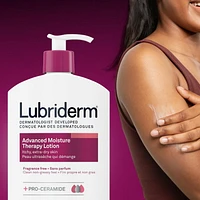 Lotion Lubriderm Advanced Moisture Therapy - Vitamine E, provitamine B5, procéramides, peau sèche, sans parfum 946 ml