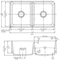 American Imaginations 33-in. W CSA Approved Granite Composite Kitchen Sink With Bowl AI