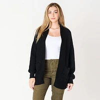 DV L/S Ottoman ribbed cardigan, cardigan