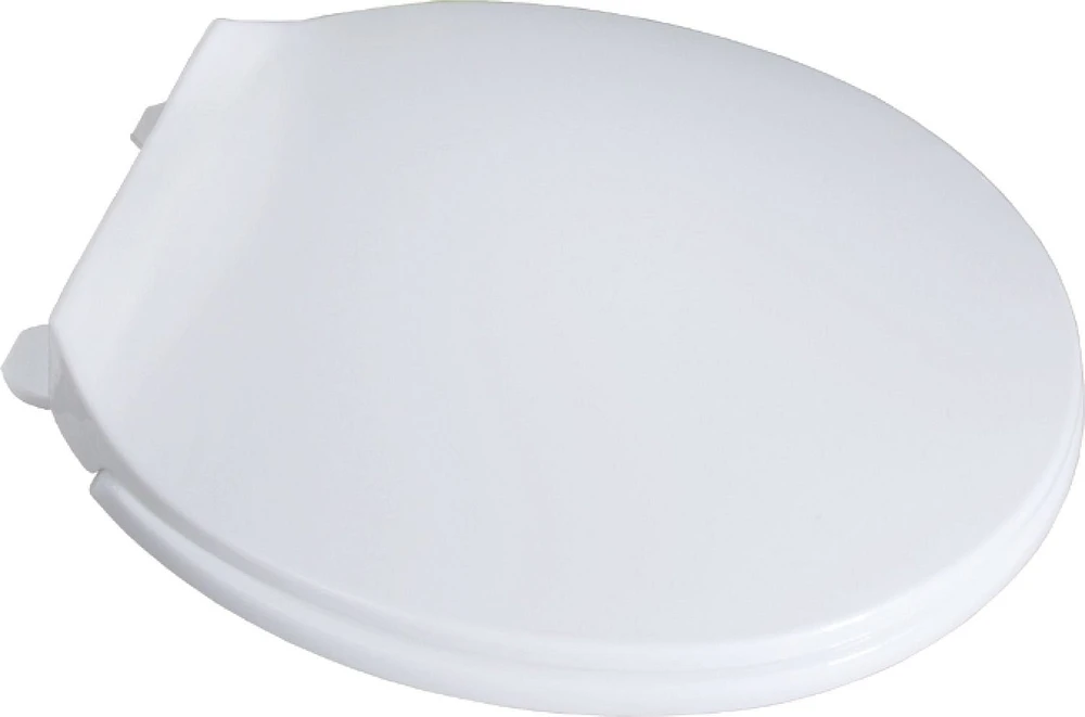 Exquisite Round White Plastic Toilet Seat, Colour: White