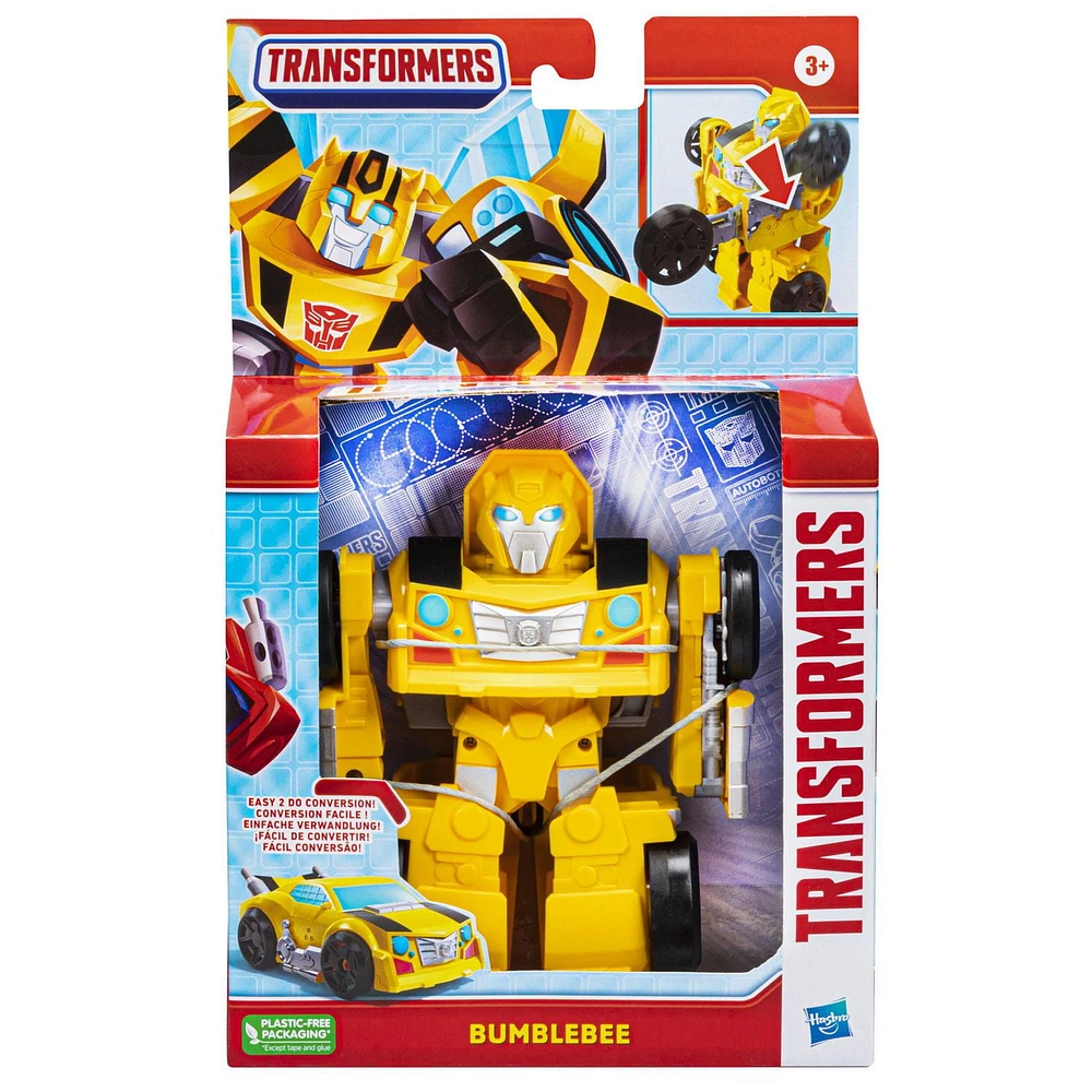 Transformers Bumblebee Converting Toy With Spinning Saw Feature, 4.5-Inch Action Figure