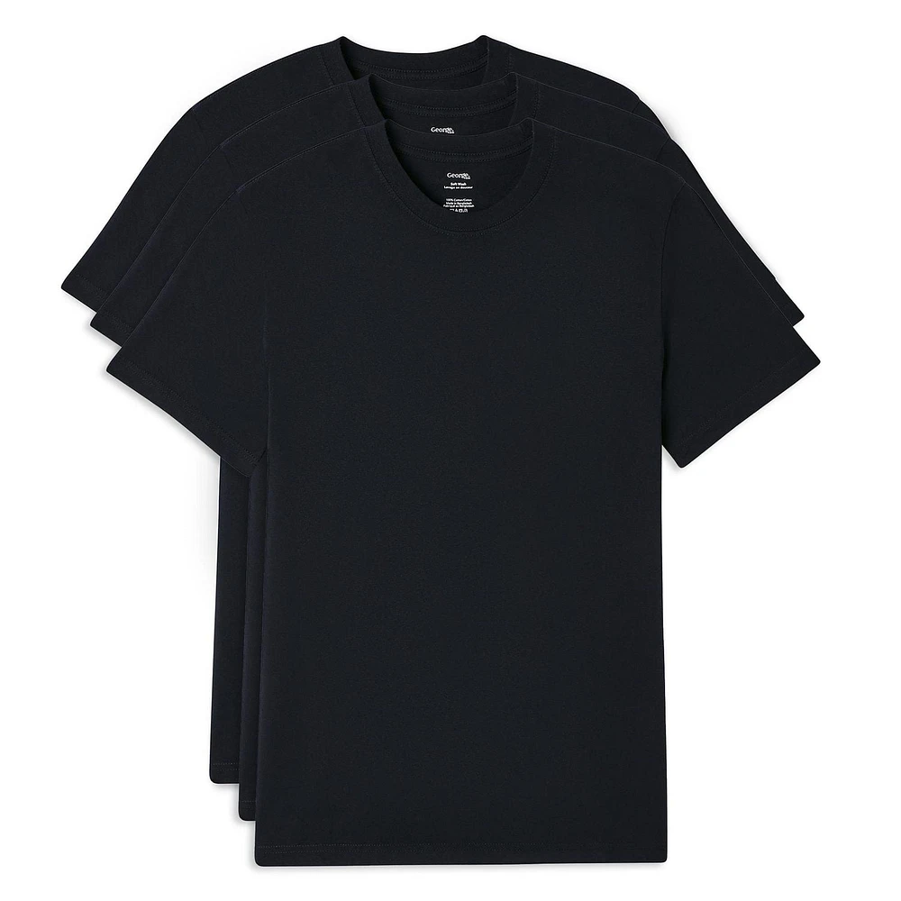 Lot de 3 t-shirts base à manches courtes George pour hommes
