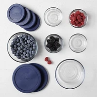 Anchor Hocking 12pc Food Storage Set w/Navy Snugfit Lids