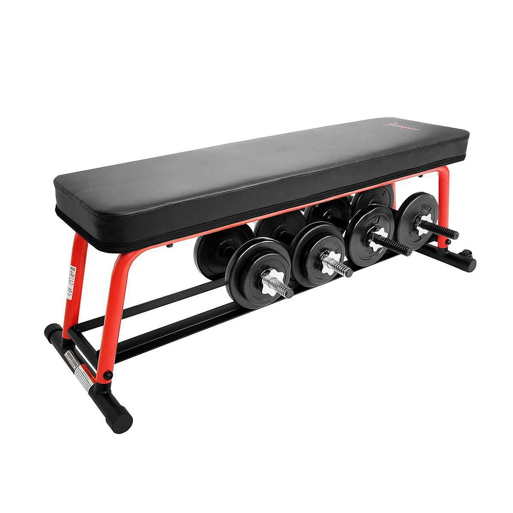 Sunny Health & Fitness Power Zone Strength Flat Bench - SF-BH6996