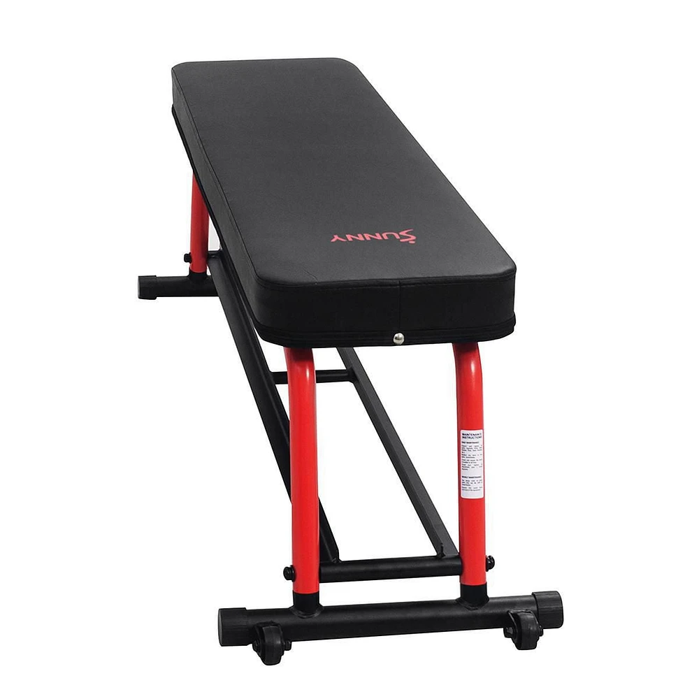 Sunny Health & Fitness Power Zone Strength Flat Bench - SF-BH6996