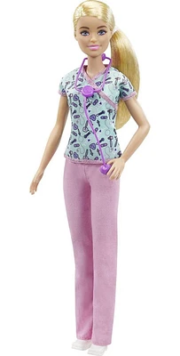 ​Barbie Nurse Blonde Doll, Ages 3+