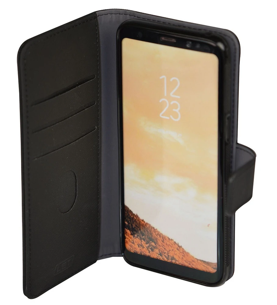 LBT Samsung S8 Switch Wallet Case With Magnet Vent Holder, Black